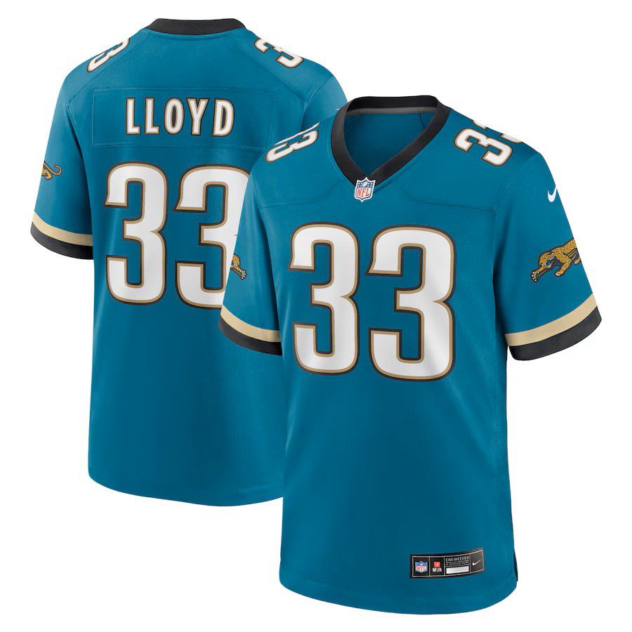 Men Jacksonville Jaguars #33 Devin Lloyd Green Nike Throwback Player Game NFL Jersey->jacksonville jaguars->NFL Jersey